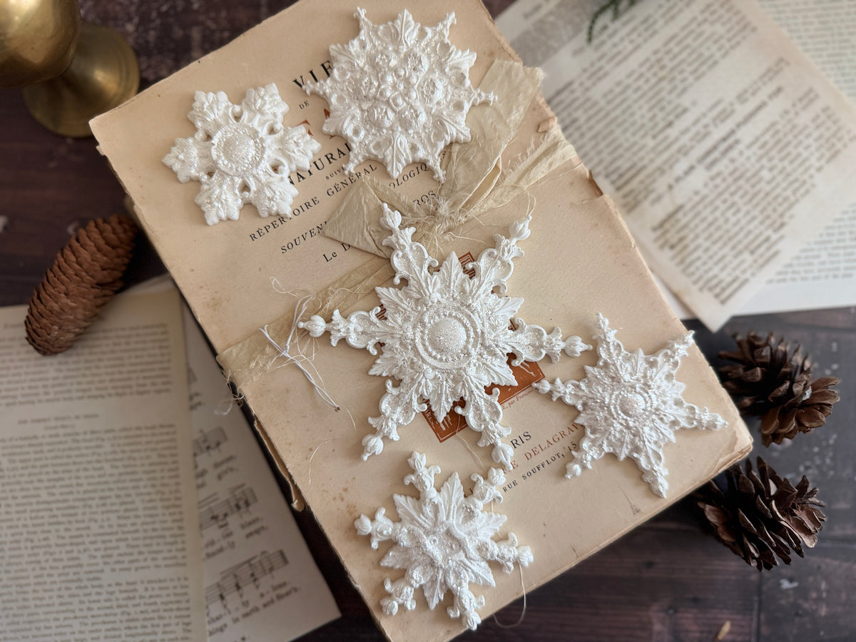 Snowflakes - IOD Mould 6 x 10 - Winter Encore 2026 Limited Edition