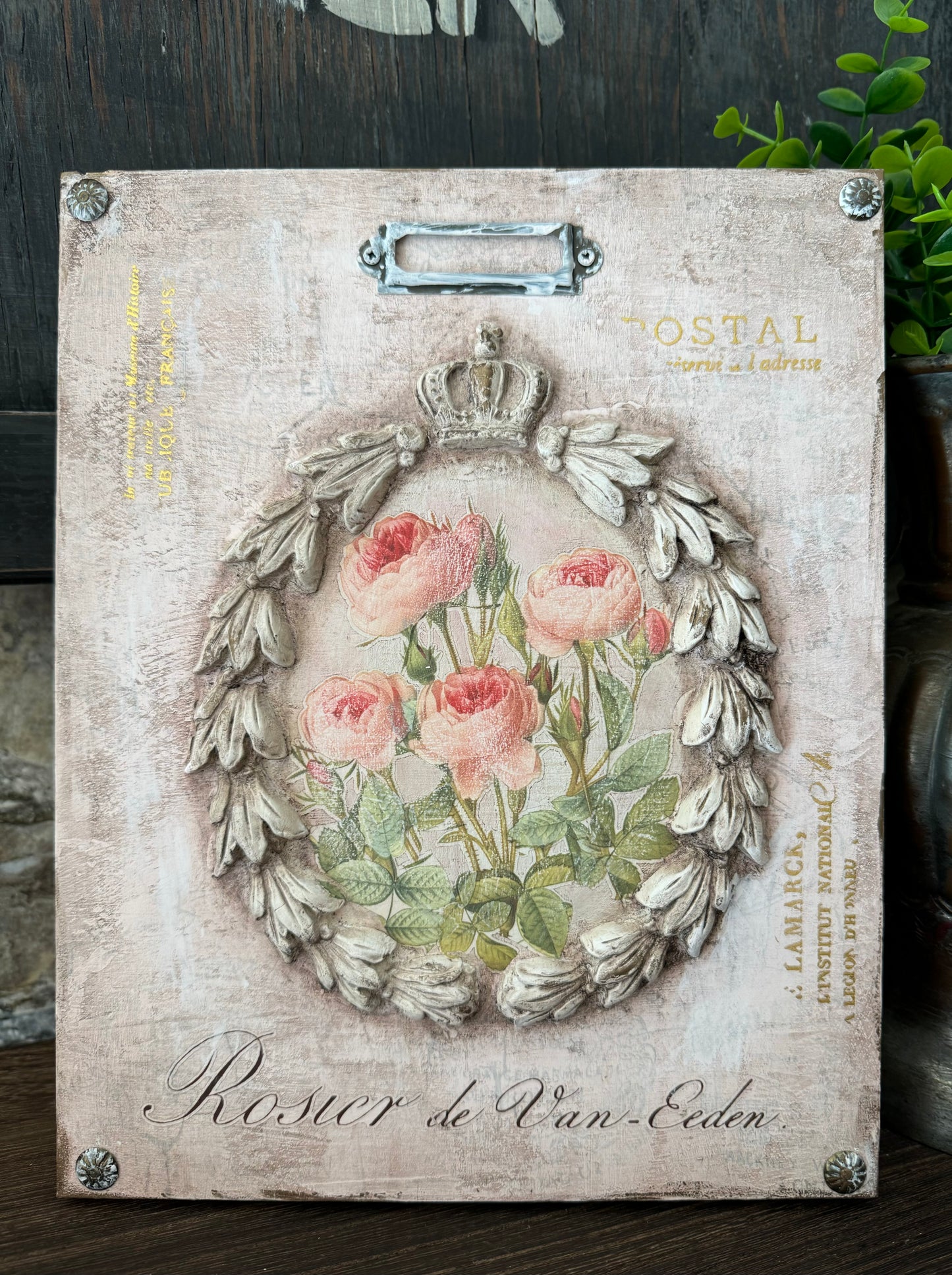 Mixed Media Plaque, IOD Sampler Class - Thursday September 12th 5.30pm-8.30pm