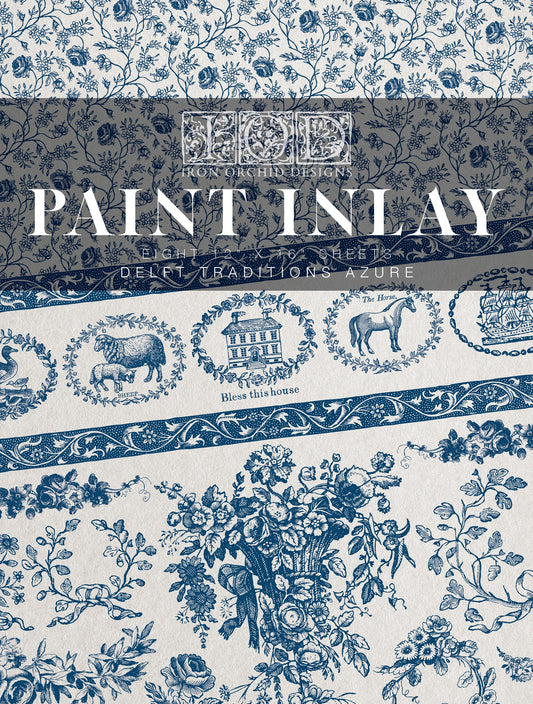 Delft Traditions Azure- IOD Paint Inlay - Limited Edition