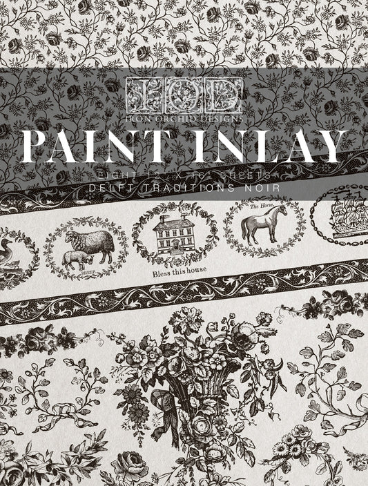 Delft Traditions Noir - IOD Paint Inlay - Limited Edition