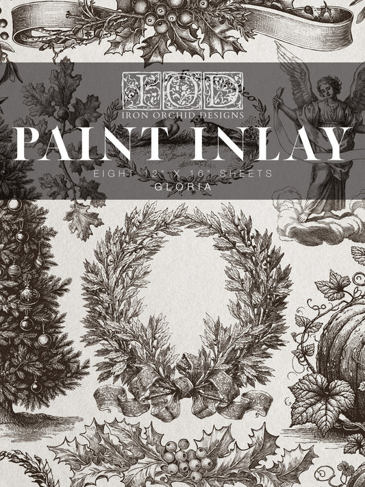 Gloria - IOD Paint Inlay - Limited Edition Holiday 2024