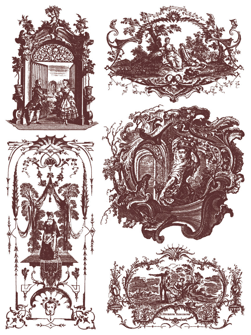 Hameau de la Reine - IOD Paint Inlay 12x16 Pad- 2026 Spring