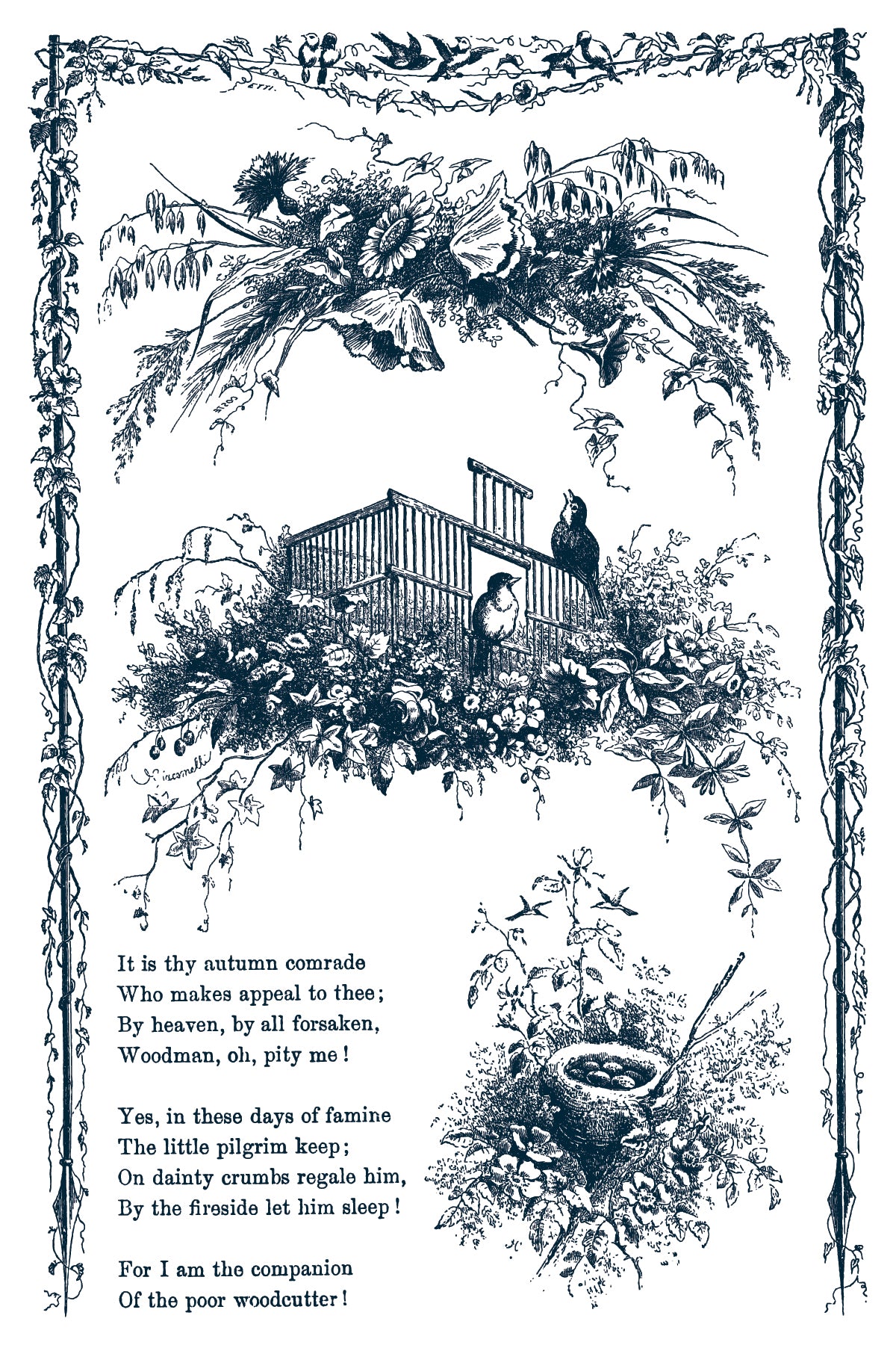 Little Lark - IOD Paint Inlay 12x8 Pad- 2026 Summer