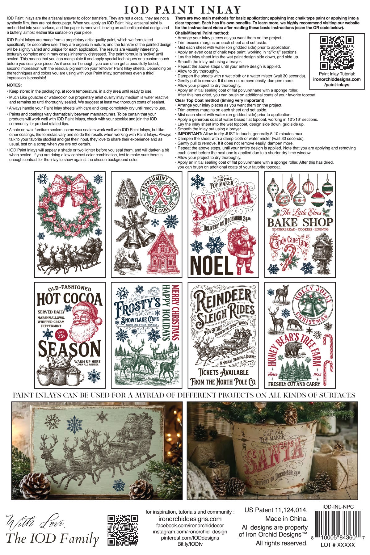 The North Pole Co. - IOD Paint Inlay 12x8 Pad- 2026 Winter Limted Edition