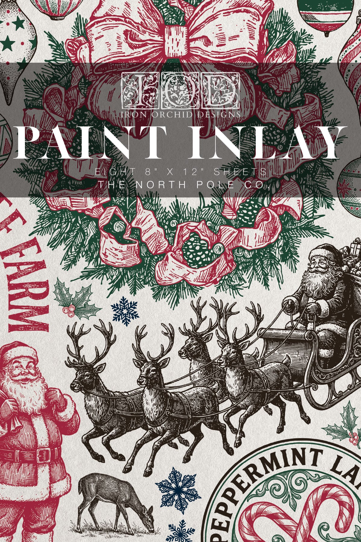 The North Pole Co. - IOD Paint Inlay 12x8 Pad- 2026 Winter Limted Edition