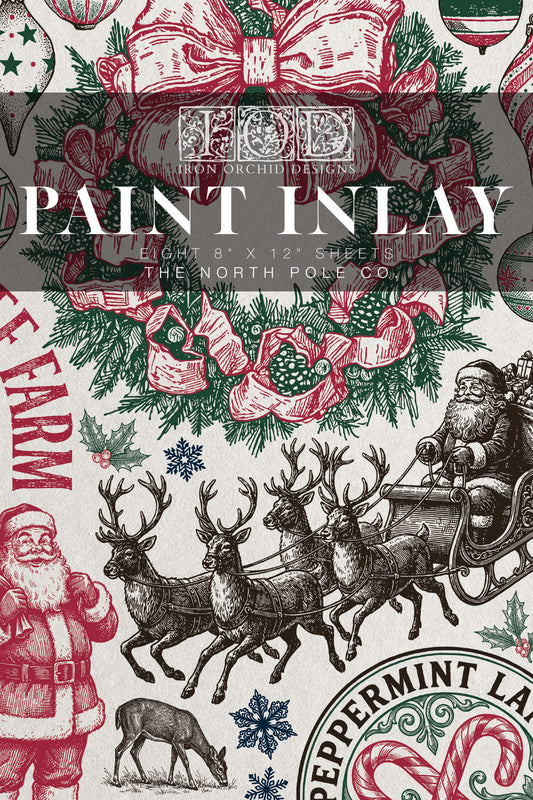 The North Pole Co. - IOD Paint Inlay 12x8 Pad- 2026 Winter Limted Edition