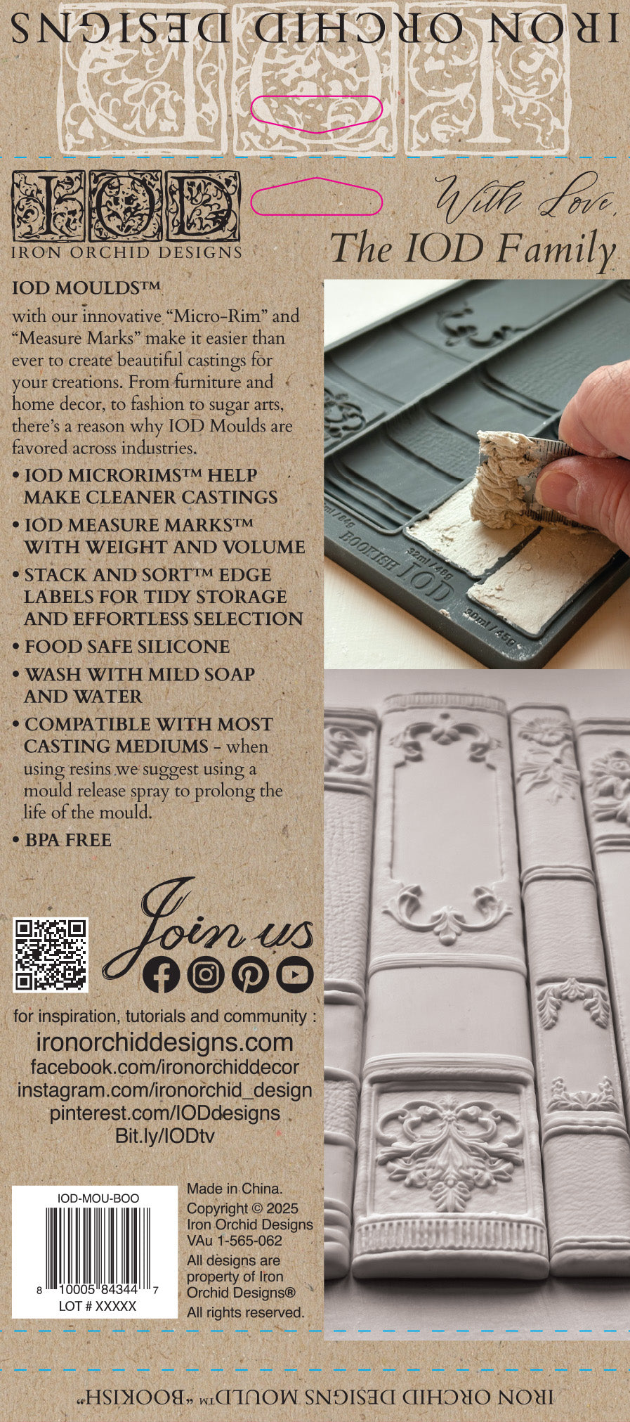 Bookish - IOD Mould 6 x 10 - 2026 Summer