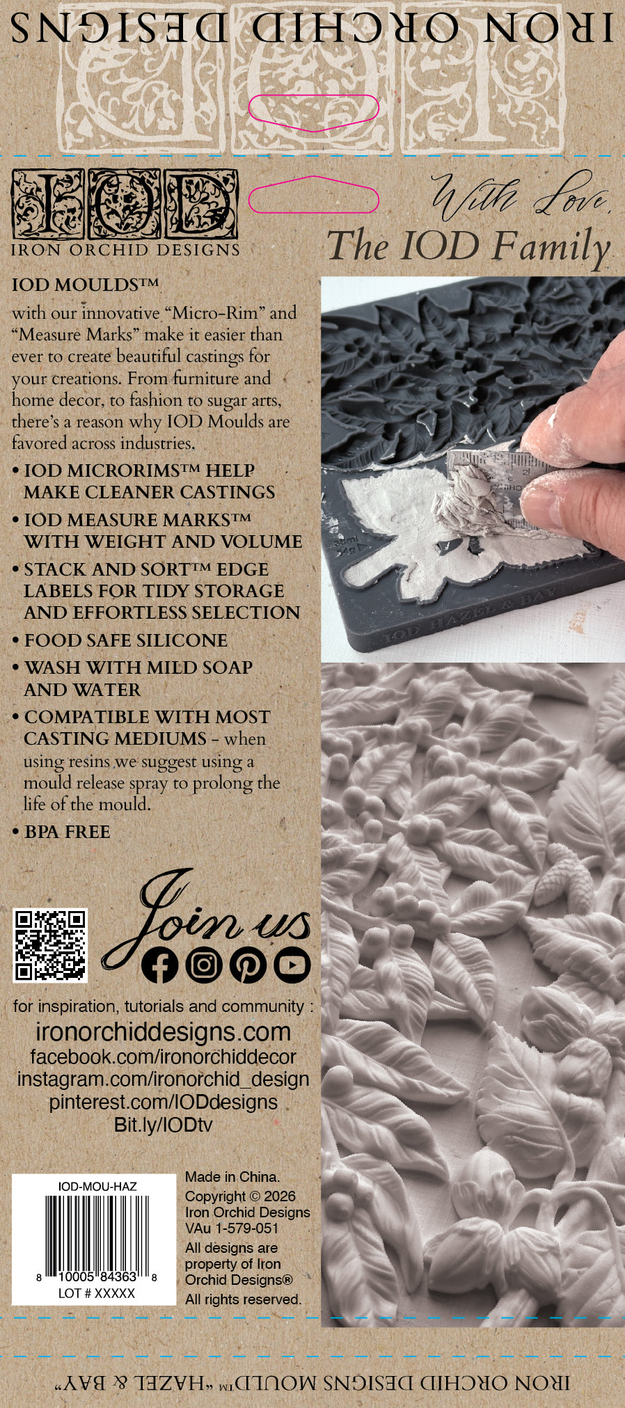 Hazel & Bay - IOD Mould 6 x 10 - Winter 2026 Limited Edition