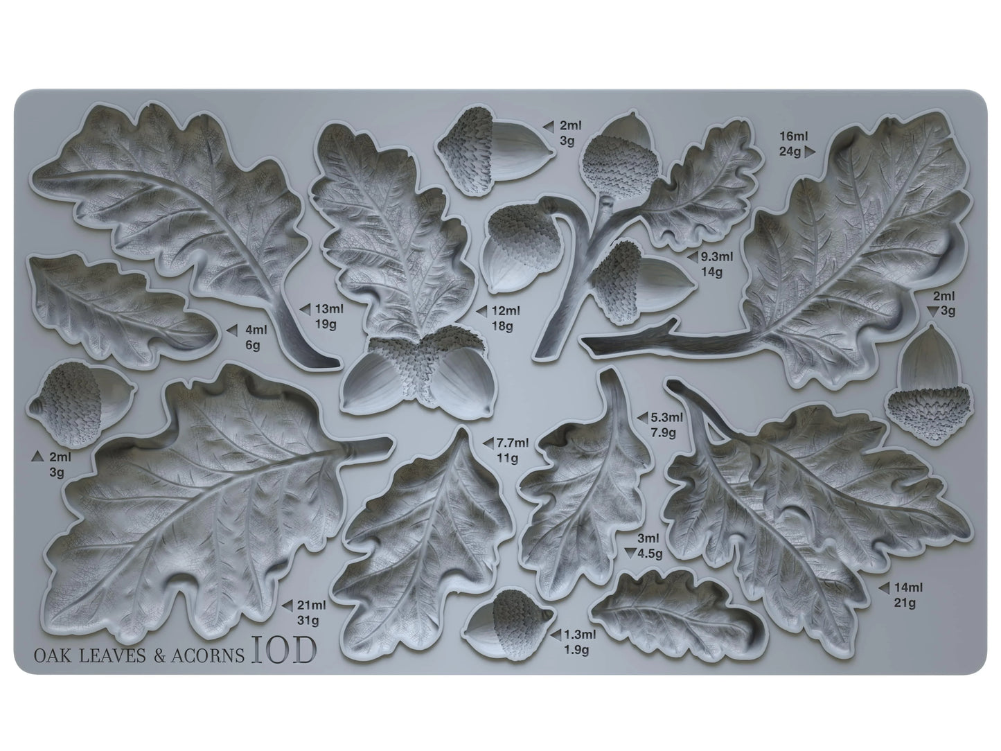 Oak Leaves & Acorns - IOD Decor Mould