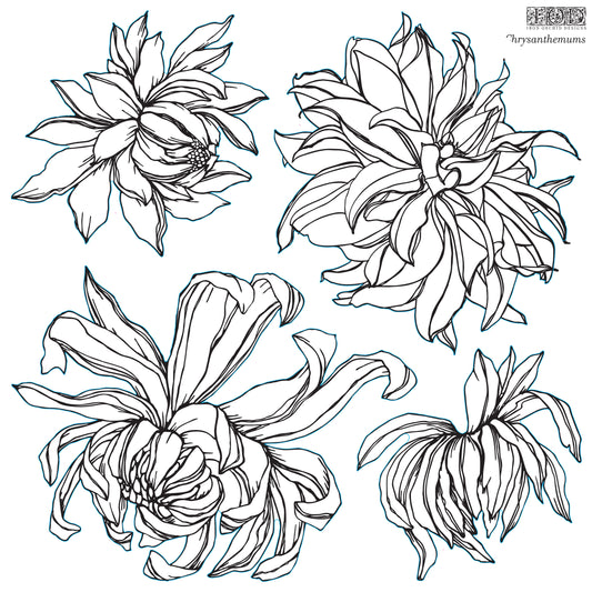 Chrysanthemum - IOD Decor Stamp