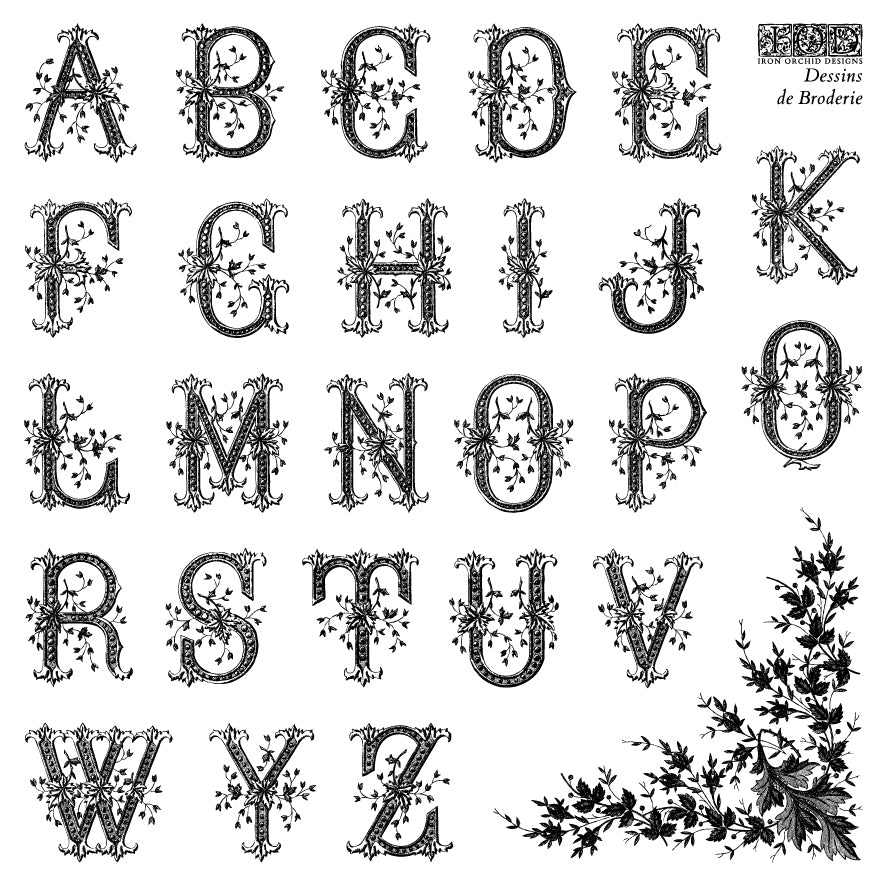 Dressins de Broderie Labels - IOD Stamps 6x6 4 Sheet Boxed Set - 2026 Summer