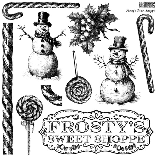 Frosty's Sweet Shoppe - IOD Decor Stamp - Limited Edition Holiday 2024