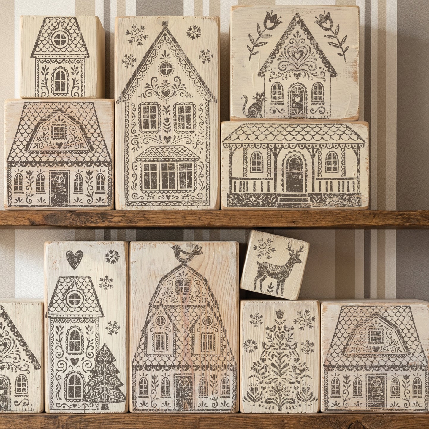 Gingerbread Lane- IOD Stamps 12x12 - 2026 Winter LImited Edition