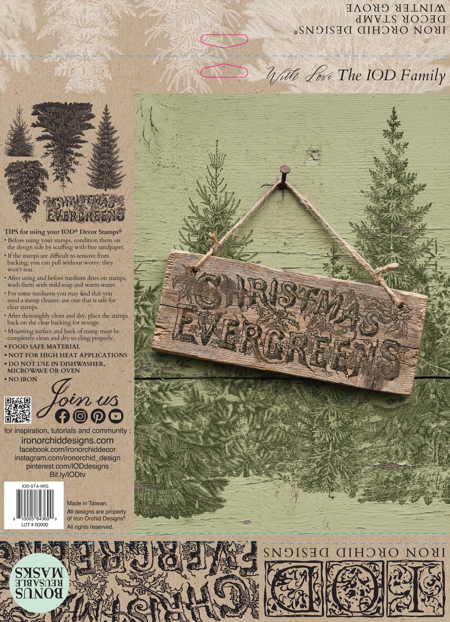 Winter Grove - IOD Stamps 12x12 - 2026 Winter LImited Edition