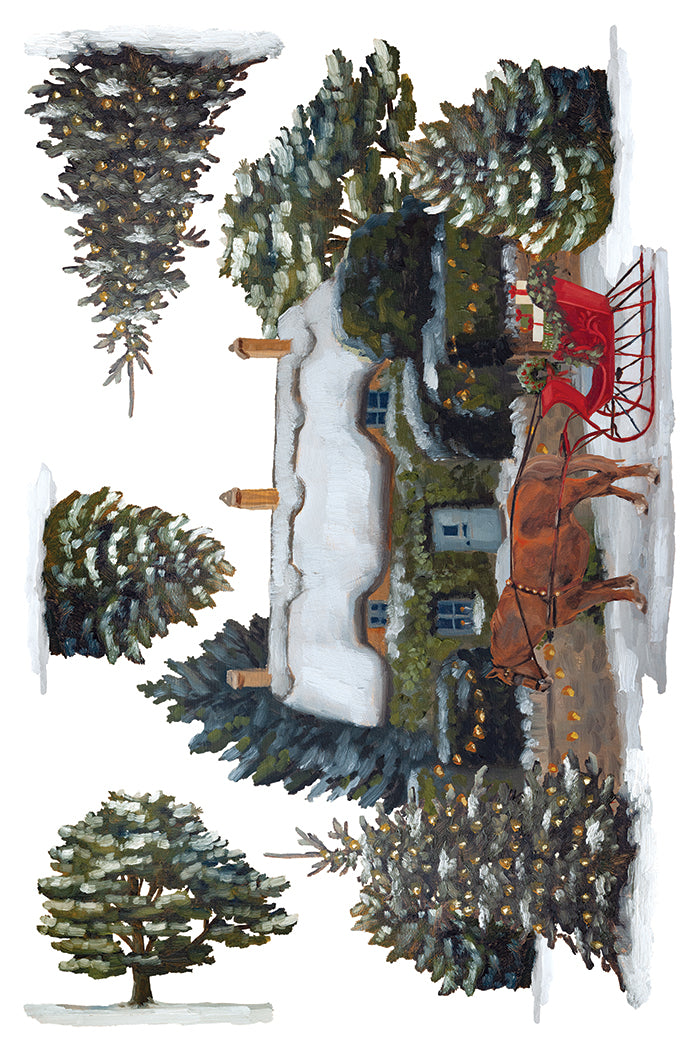 A Cotswold Christmas - IOD Transfers 8x12 - 2026 Winter Limited Edition