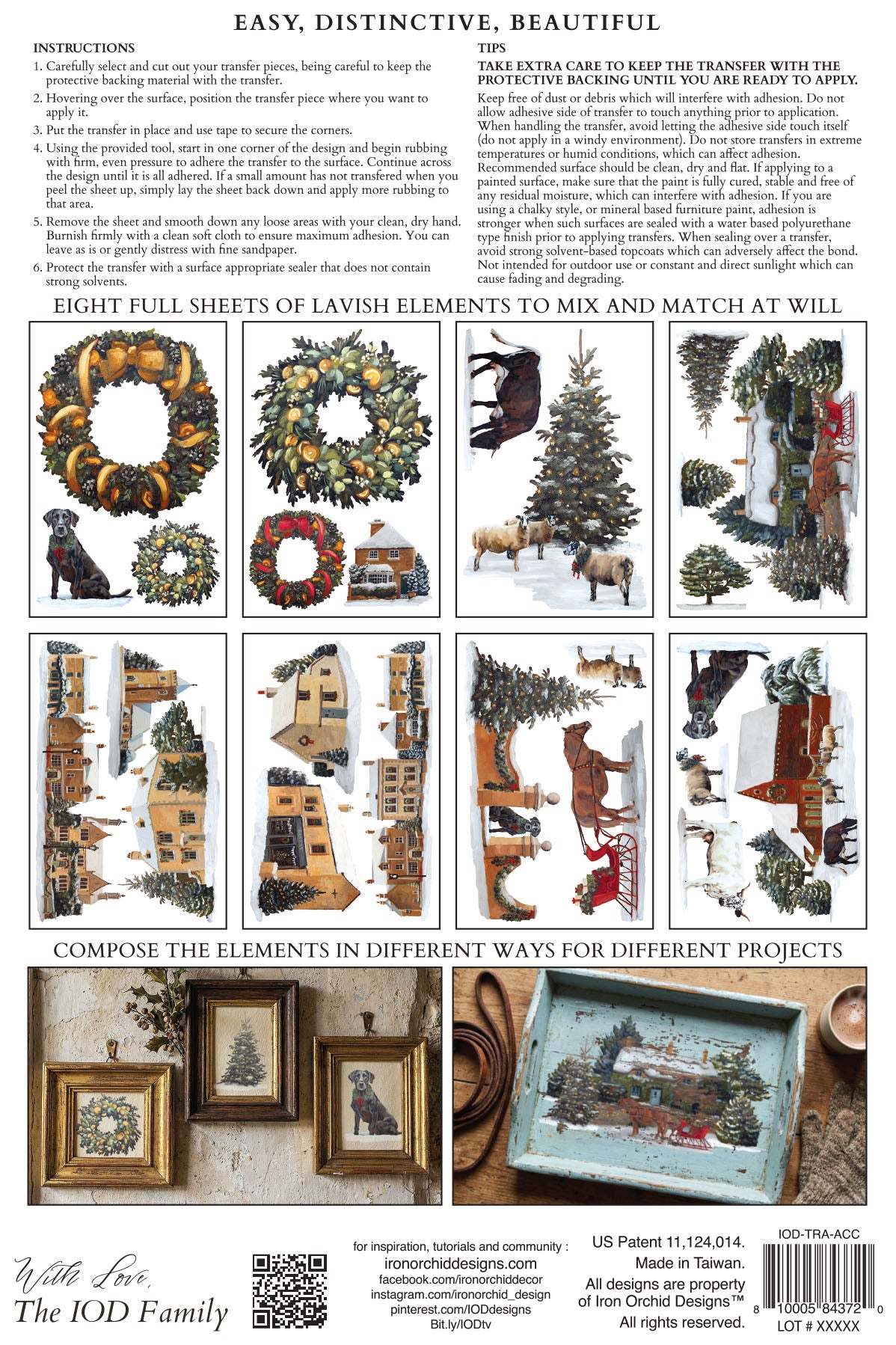 A Cotswold Christmas - IOD Transfers 8x12 - 2026 Winter Limited Edition