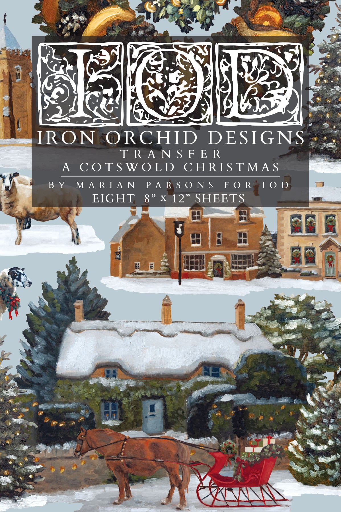 A Cotswold Christmas - IOD Transfers 8x12 - 2026 Winter Limited Edition