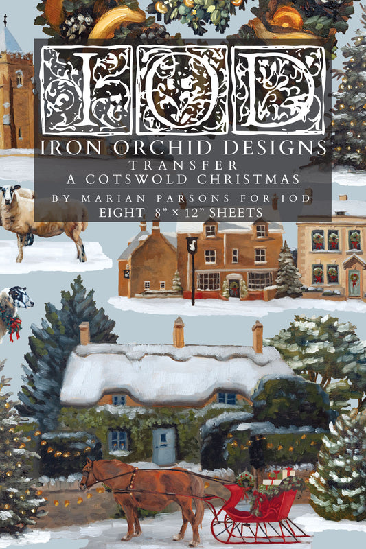 A Cotswold Christmas - IOD Transfers 8x12 - 2026 Winter Limited Edition