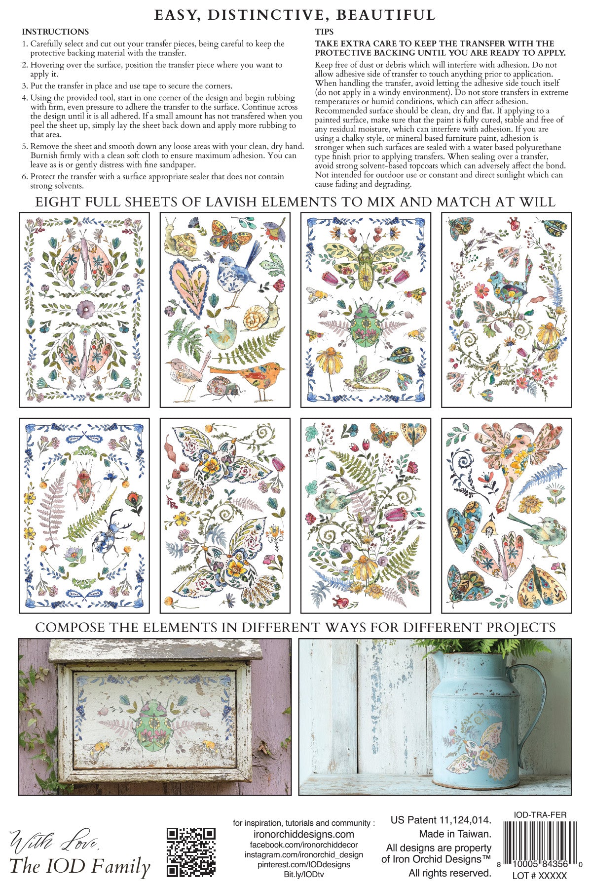Fern Fables - IOD Transfers 8x12 - 2026 Summer