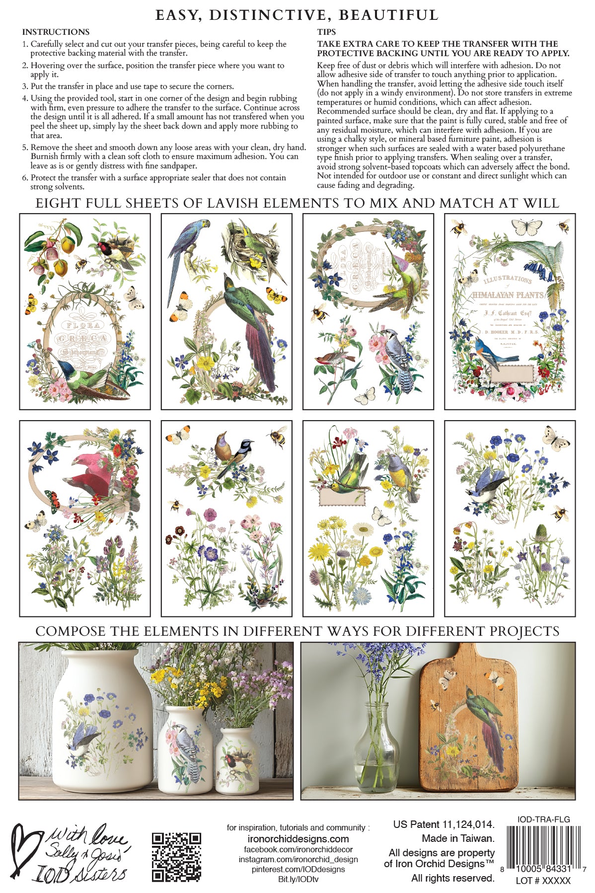 Flora Greca - IOD Transfer 8x12 - 2026 Spring