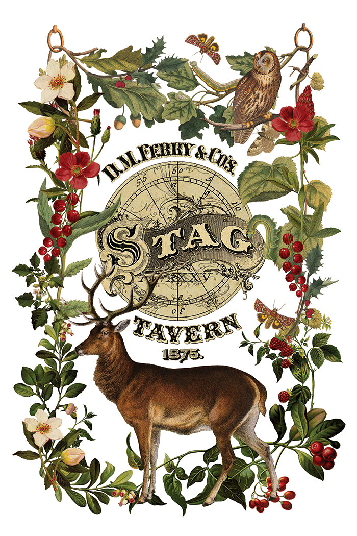 Stag Tavern - IOD Transfers 8x12 - 2026 Winter Limited Edition