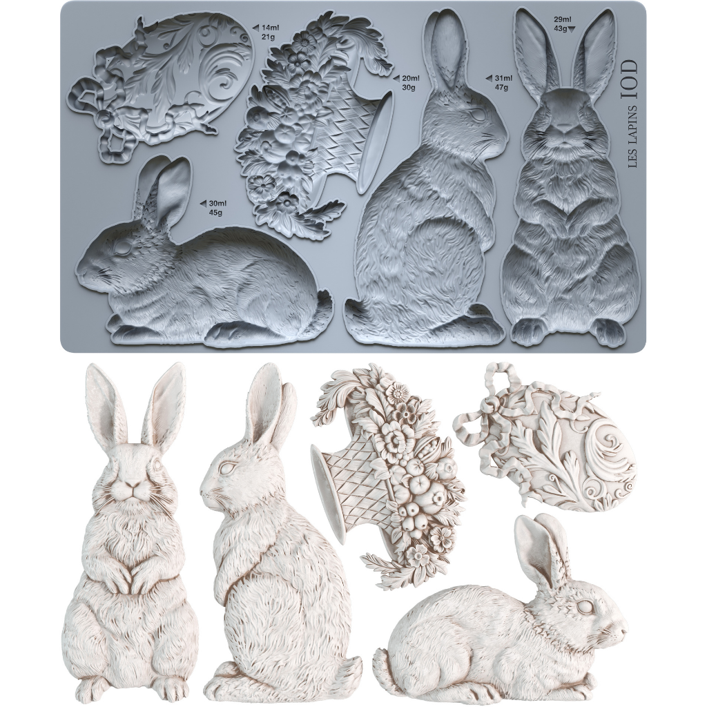 Les Lapins - IOD Mould 10x6 - 2026 Spring