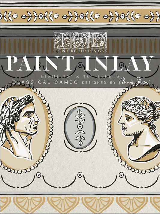 Classic Cameo - IOD Paint Inlay - 2023 Limited Edition Design by Annie Sloane