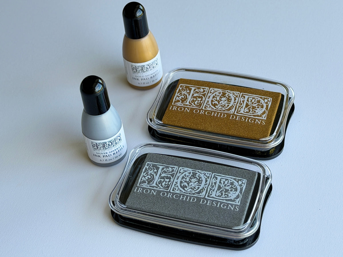 Metallic Ink Pad Silver Sparkle - IOD Accessories- Winter Encore 2026
