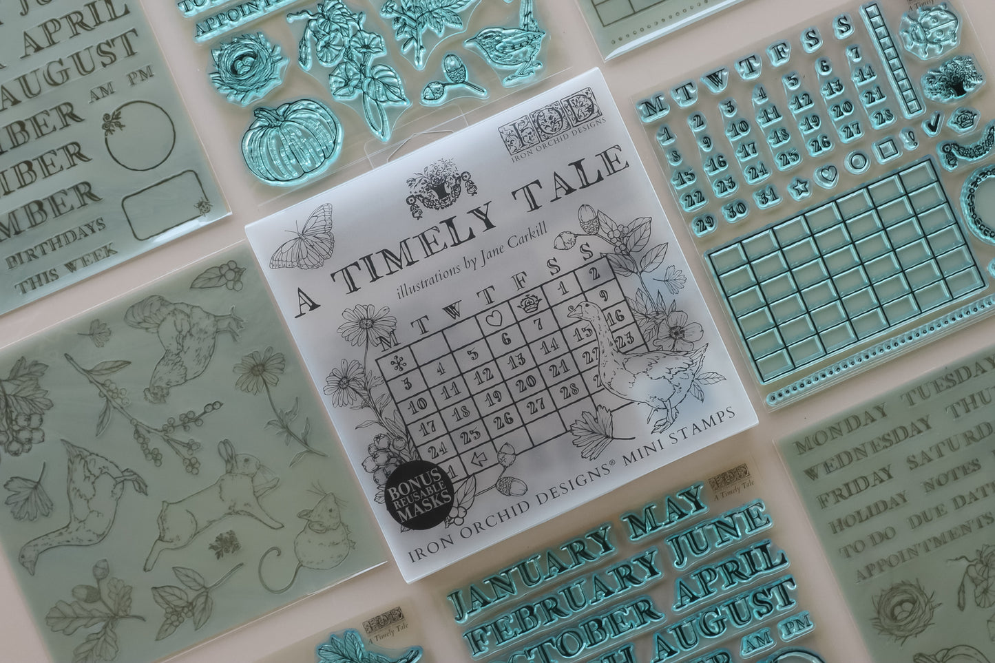 A Timely Tale - IOD Stamps 6x6 - 2026 Winter