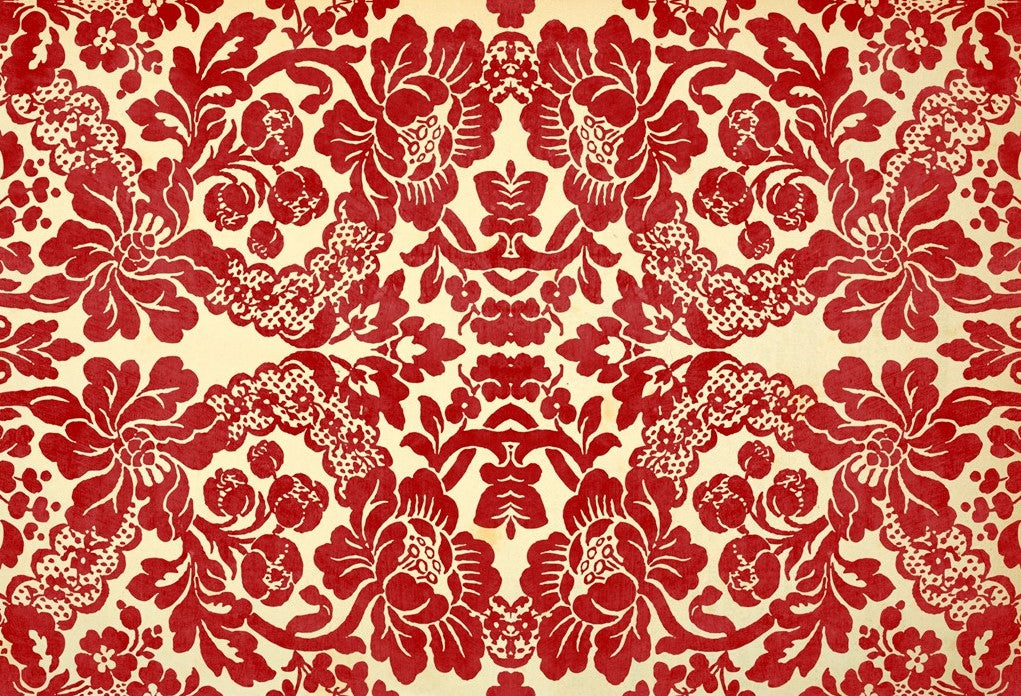 Red Damask - Roycycled Decoupage Paper